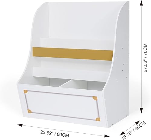 Miniatura 3 de Fantasy Fields - Estante organizador de libros para niños con almacenamiento, estantería de exhibición para niños, cubículo de almacenamiento de