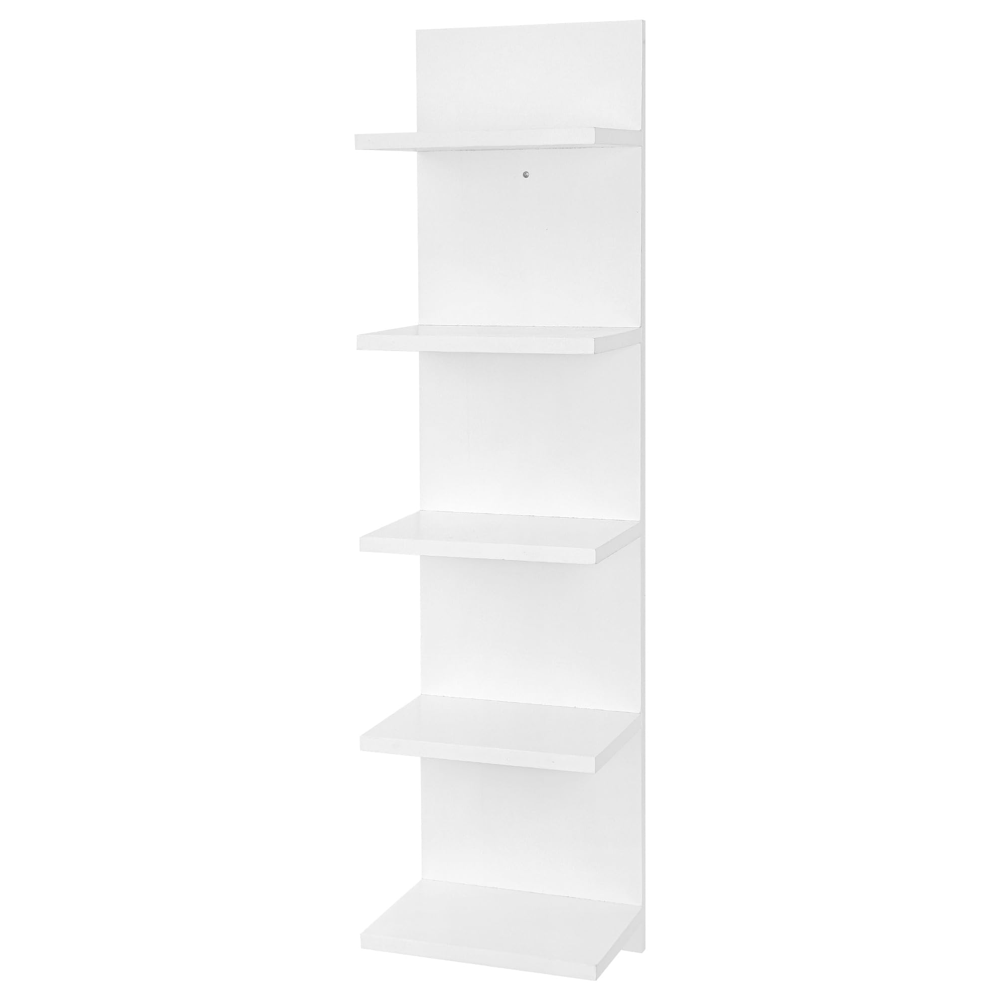 Estante de pared de madera de 5 niveles, organizador de almacenamiento flotante de columna vertical para decoración del hogar, estante flotante para decoración de pared para dormitorio, sala