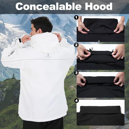 Burjosy Waterproof Packable Rain Suit