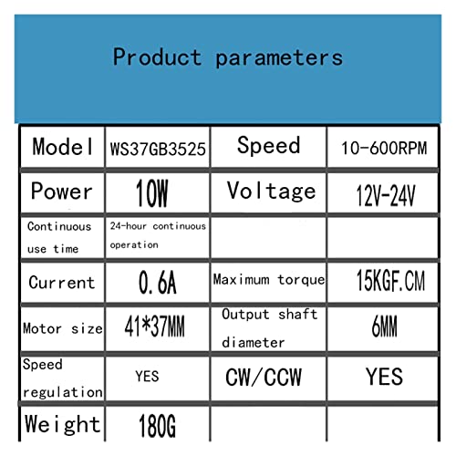 Moteur 12V sans balais pour robotique avec support de fixation stable