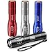 Pack of 4 Tactical Flashlights, BYBLIGHT 800 Lumen Ultra Bright XML-T6 LED Flashlight with 5 Modes, Zoomable, Waterproof, Handheld Small Flashlight for Outdoor Camping, Fishing and Hunting (colorful)