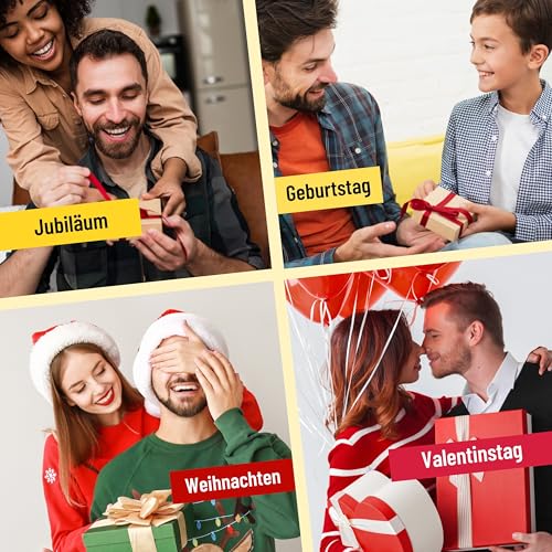 NumeroPhi - Schlüsselanhänger Partner Herz, Geschenk für die Liebenden, Freundschaft, Valentinstag