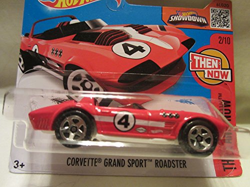 2016 Hot Wheels Hw Then And Now Corvette Grand Sport Roadster 2/10 Short Card