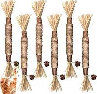 Katzenminze Sticks,6 Stück Katzenminze Sticks, Kausticks für Katzen, Katzen Zahnpflege Spielzeug, Dental Kau-Sticks helfen bei Zahnstein & Mundgeruch Gesund Hygiene Zahnpflege