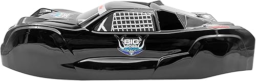 Miniatura 3 de SANTAIZI 18 Escala Truggy RC Body Shell VRX Racing Cobra Truck Remote Contol Toys Ancho del coche 8.661 in con hoja de calcomanías (negro)