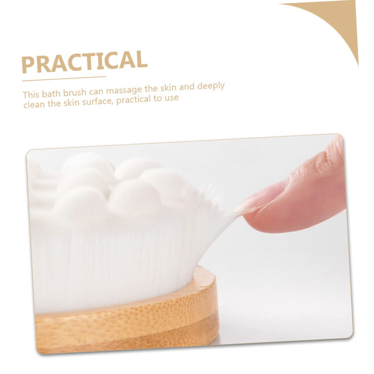 FRCOLOR 2pezzi Spazzola Esfoliante Per Schiena Con Manico Lungo Scrubber Per Doccia Massaggio e Pulizia Della Facile Da Usare e Comfortevole Accessorio Per Relax e Benessere Domestico