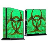 MightySkins Skin Compatible with Sony PS4 Console - Biohazard | Protective, Durable, and Unique Vinyl Decal wrap Cover | Easy to Apply, Remove, and Change Styles | Made in The USA