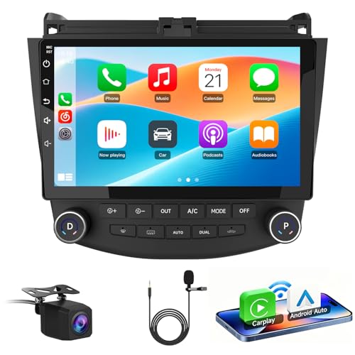 AWESAFE 4Core 64GB Car Radio Stereo Android 13 for Honda Accord 7th 2003 2004 2005 2006 2007 with CarPlay Android Auto