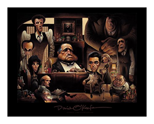 David O'keefe Prints LaFamiglia. A Tribute to The Godfather Poster 11" by 14"