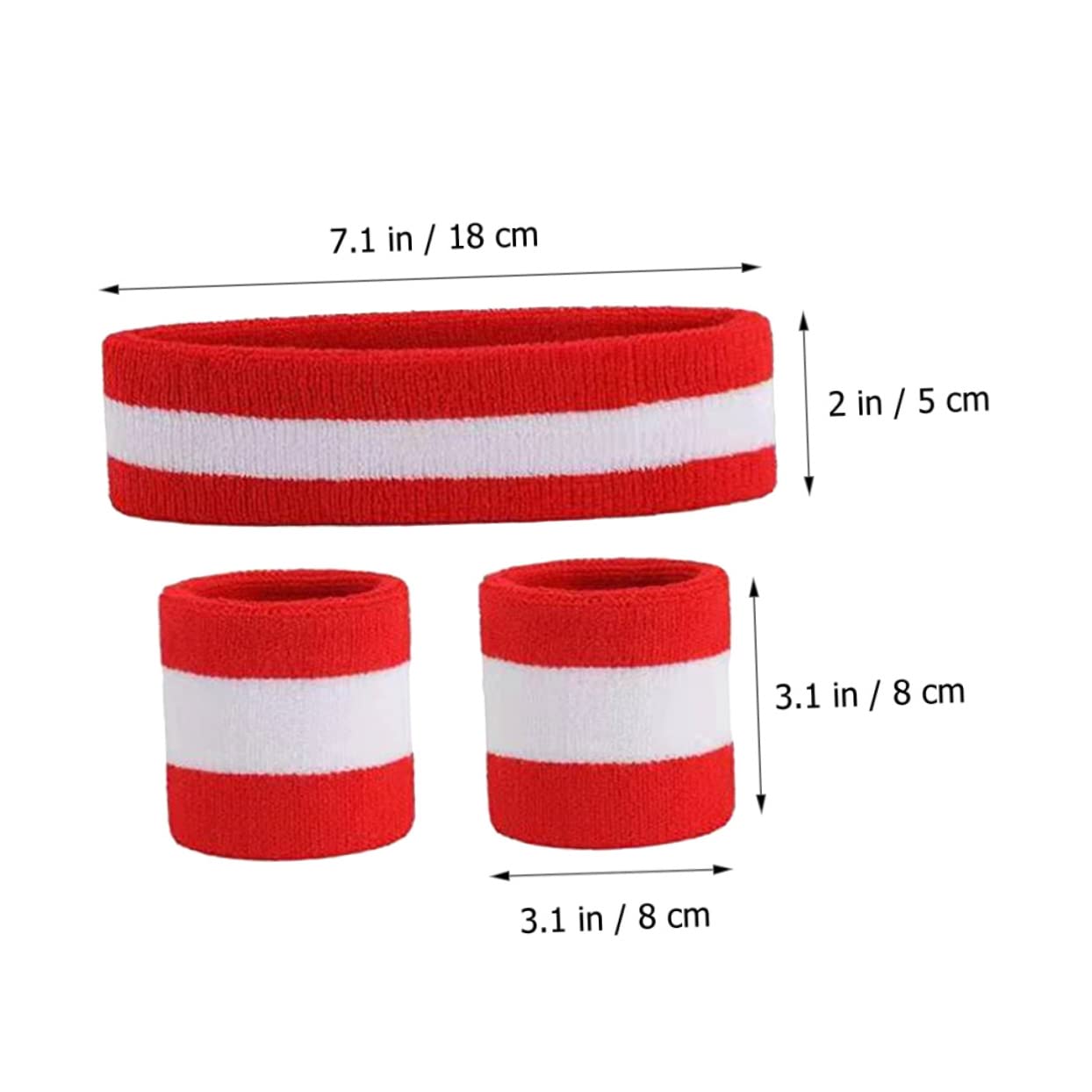 HANABASS Braccialetto per fascia sportiva attrezzatura sport bandana fasce per il sudore da polso per le donne cinturini da polso da palestra per uomo Polsino sport da polso cotone
