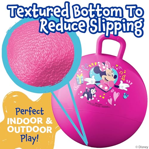 Image of Hedstrom Hopper Ball, Jumping Ball for Kids, Inflates up to 15 inch, Minnie Mouse