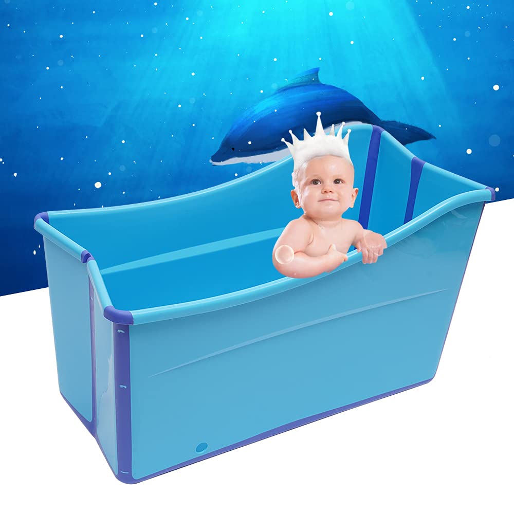 Vasca da bagno pieghevole Vasca da bagno grande per famiglie Vasca da bagno mobile per adulti Ideale per il bagno piccolo
