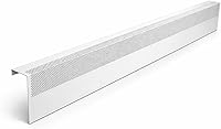 Vista 6 de Baseboarders Basic Series - Montura cubierta para calentador, de acero galvanizado, fácil de poner, color blanco