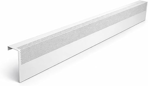 Vista 6 de Baseboarders Basic Series - Montura cubierta para calentador, de acero galvanizado, fácil de poner, color blanco