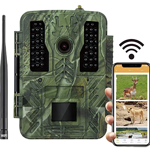 FABIIA 4K Trail Camera, Wifi 32Mp Hunting Camera with No Glow Night Vision Motion Activated 0.2S Trigger Time Trail Game Camera with Ip67 Waterproof 2.4” Lcd for Wildlife Monitoring/Bst880W 32 Milli