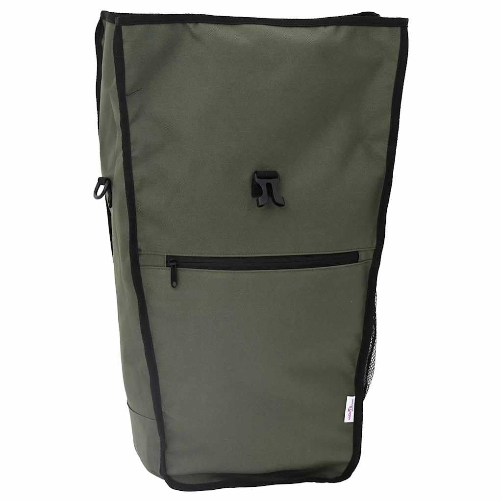 Torba rowerowa oliwkowa z poliestru 34 x 16 x 59 cm, wodoszczelna i antypoślizgowa, ergonomiczna na wycieczki, trekking i rower górski, z dużą ilością miejsca do przechowywania dla osób