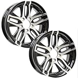 eCustomrim 2-Pack Aluminum Trailer Wheels 14X5.5 14 Inch 5 Lug 4.5 Center Altitude Black Rim