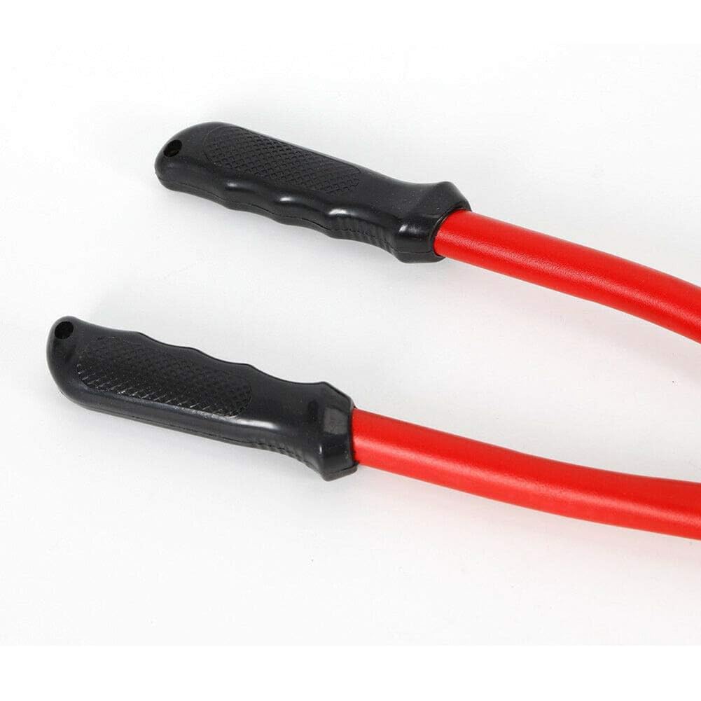 24 Pulgadas Mano Crimpadora Swager, 5 Cavidades Herramienta De Contracción Cuerda De Alambre Cortador De Cable Herramientas De Contracción para Cobre Aluminio Manguitos Ovalados Red,1