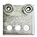 ANDUSTRIAL - 4 Bearing Trolley Assembly Roller - Silver Finish: Electro-Galvanized Zinc - Fits 1-5/8