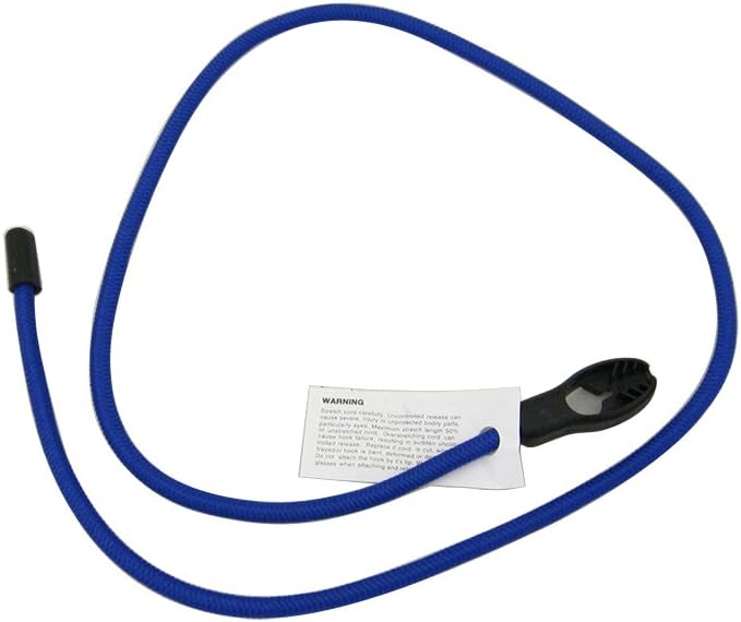 Progrip 689625 Stretch Lock Bungee Cord Adjustable No Hooks for Commercial, Recreation and Home: 40" L x 8mm (Pack of 25), Blue
