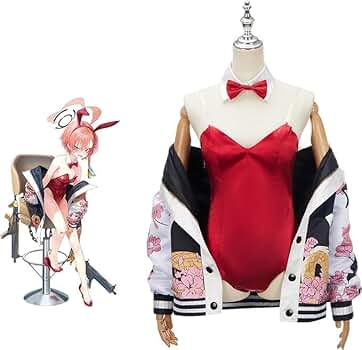 即納 ブルーアーカイブ 美甘ネル バニーガール コスプレ衣装+ウィッグ ブルアカ Amazon.co.jp: [BEANUT] ブルーアーカイブ Blue Archive