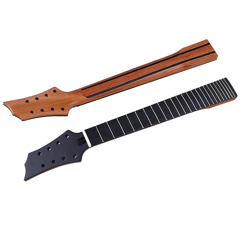 Manche de guitare électrique 8 cordes noir résistant à 24 frettes stables