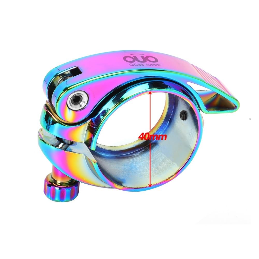 Colliers De Selle Pour VéLo Collier de serrage selle coloré for tige vélo 28,6/31,8/34,9 mm(QC99 40mm clamp)