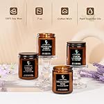 Scented Candles for Home Scented Aromatherapy Candles, 4 Pack 28 Oz Soy Wax Candle Gift Set for Women Men (Lemon Lavender/Vanilla Sugar/Sandalwood Rose/Moroccan Amber) - Image 4