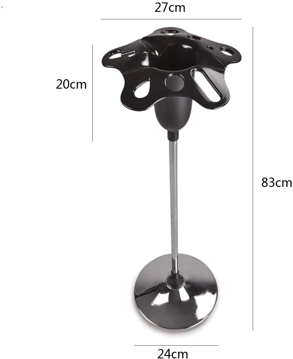 Salon Trolley, Salon Cart, Storage Cart for Hair Salon Chemical Salon Service Tray Salon Dryer Holder Hair Dryers Straighteners Mount Stand (Color : Black) (Black)