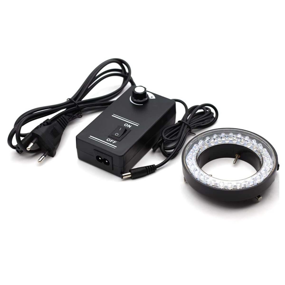 ZTBH Kit di Accessori per microscopio Microscopio Lampada Luminosa illuminatore Lampada for microscopio Industriale Fonte della Fotocamera Vetrini per microscopio