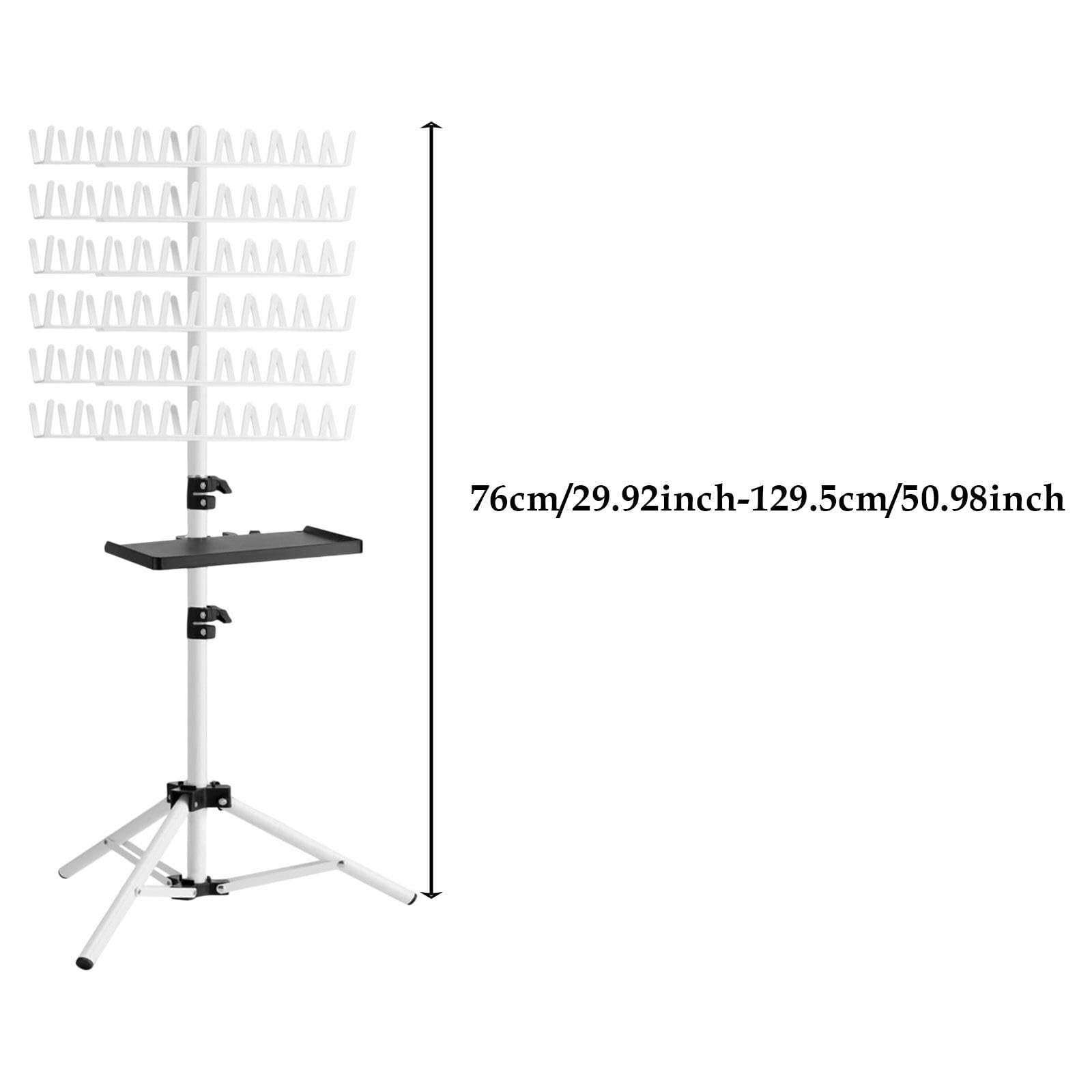 Hair Braiding Rack System für Haarpflege mit Zwei Seiten Höhenverstellbare Eisenkonstruktion Klappbar Und Stabil für Salonpersonal Und Heimanwender, Weiß