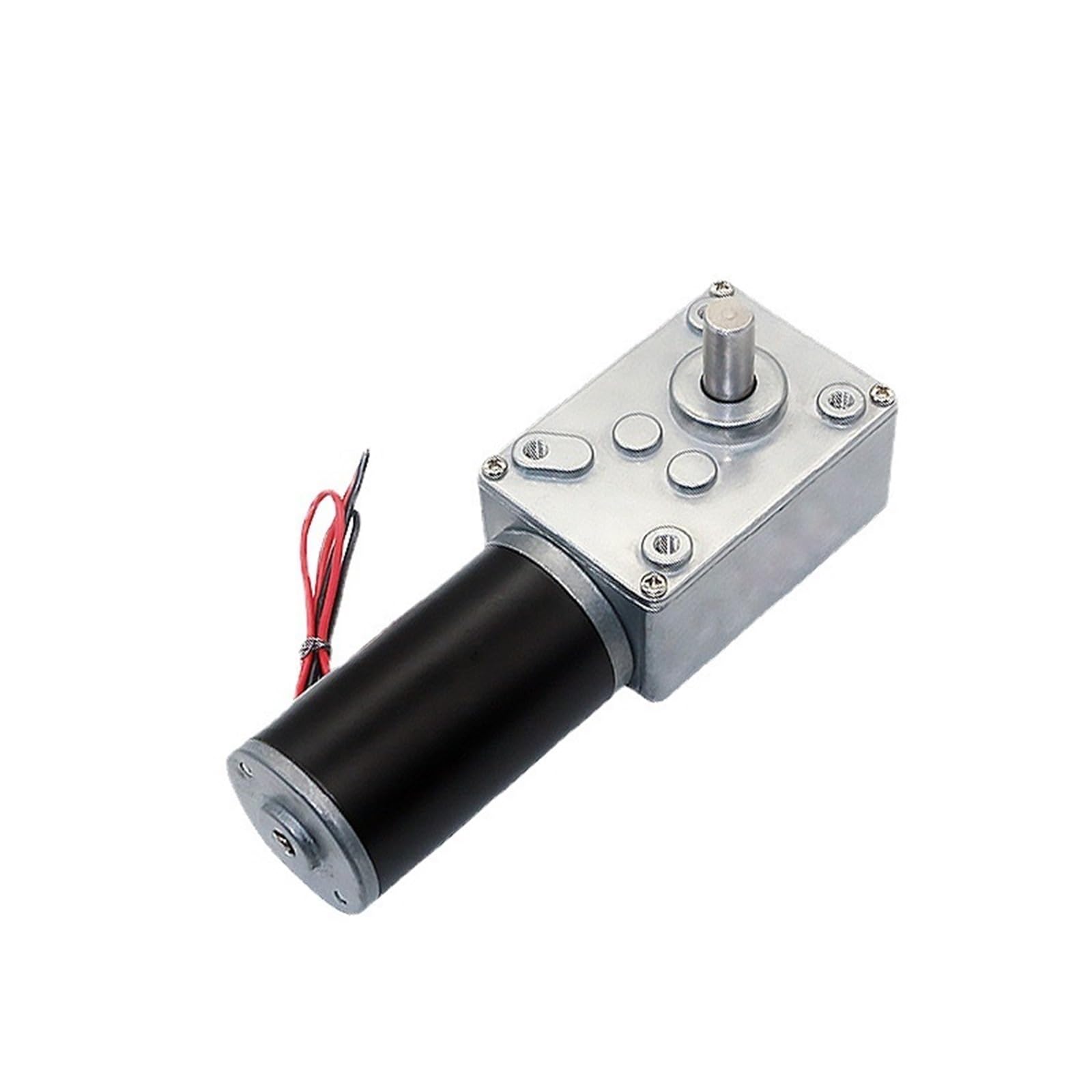 Mikro-Elektro-Getriebemotor mit hohem Drehmoment, 5840-31ZY Gebürsteter DC-Reduktionsmotor mit Schneckengetriebe 12 V/24 V 5-470 U/min Doppelte selbstsichernde Welle (12V27 U/min)