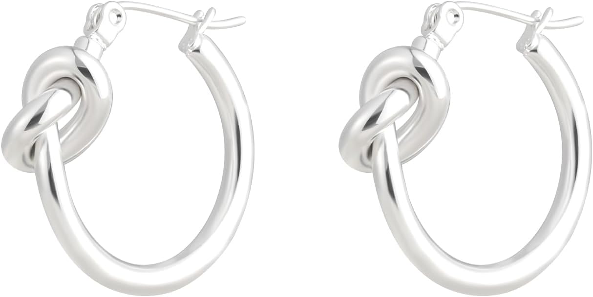 Milan Chiva 14K 18K Gold Plated Small Gold Hoop Earrings for Women Trendy Thick Open Chunky Hoops Lightweight Jewelry for Christmas