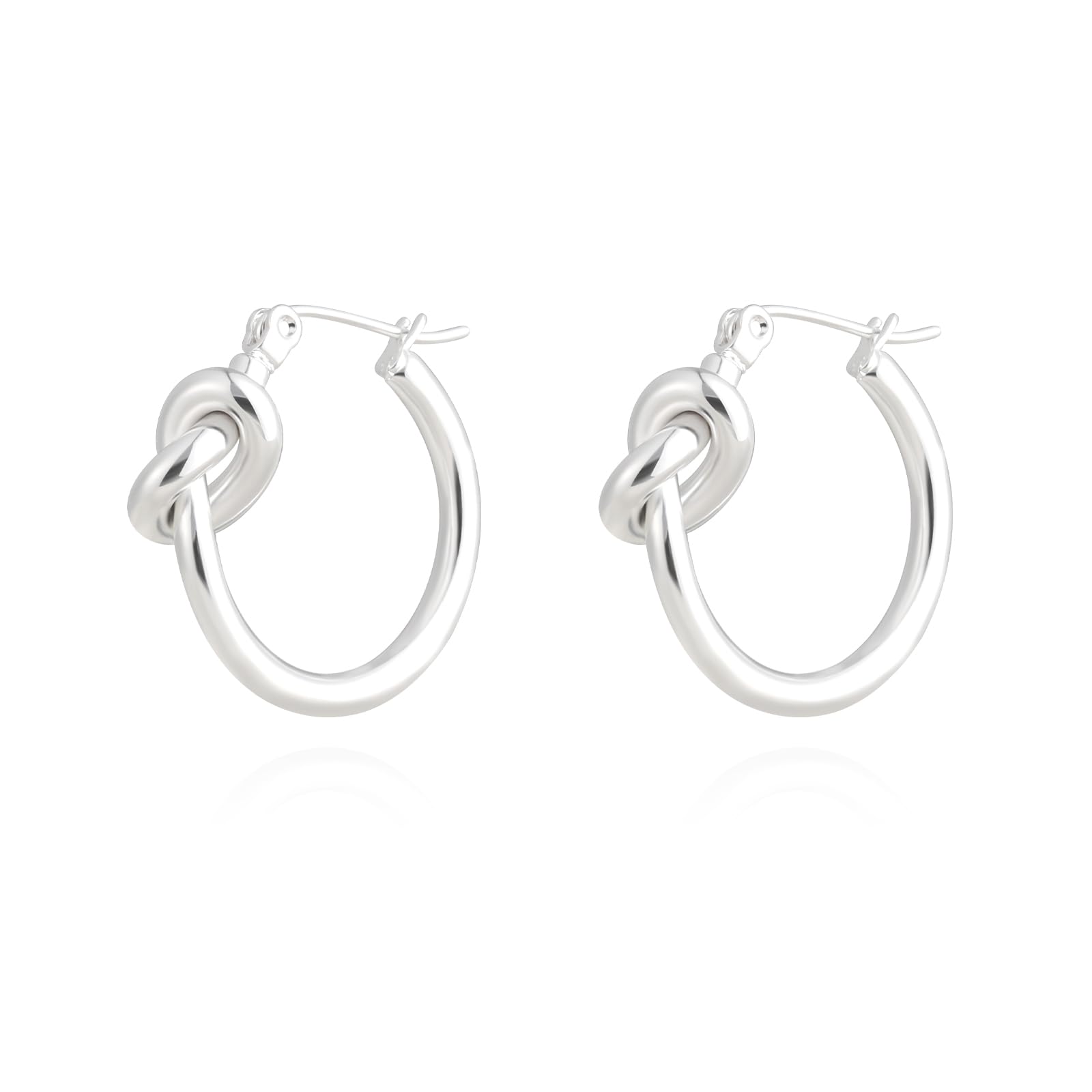 Milan Chiva 14K 18K Gold Plated Small Gold Hoop Earrings for Women Trendy Thick Open Chunky Hoops Lightweight Jewelry for Christmas