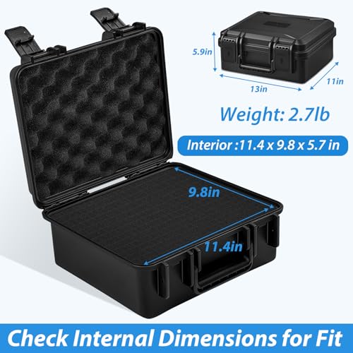 Maleta rígida con espuma personalizable, interior 11.4 x 9.8 x 5.7 pulgadas miniatura 5