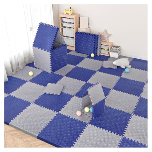 40 Pcs Thick EVA Interlocking Gym Mats - 12x12 Non-Slip Puzzle Play Mat for Home Fitness Workout Equipment
