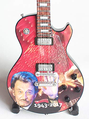Guitare Miniature mémorial Johnny Hallyday