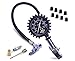 Motor Luxe Tire Inflator Pressure Gauge 170 PSI / 12 Bar - Heavy Duty Air Compressor Tool For Your Car Bike and Truck - Free Accessories