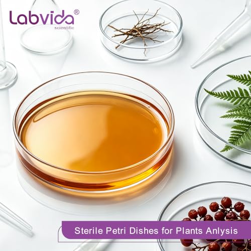 Labvida 500 Pack Sterile Petri Dishes with Lids - 90mm Diameter, 15mm Depth - 3 Air Vents - Ideal for Mycology, Bacteria Cultivation, Lab Testing, and Science Projects, LVAE005 - Image 6