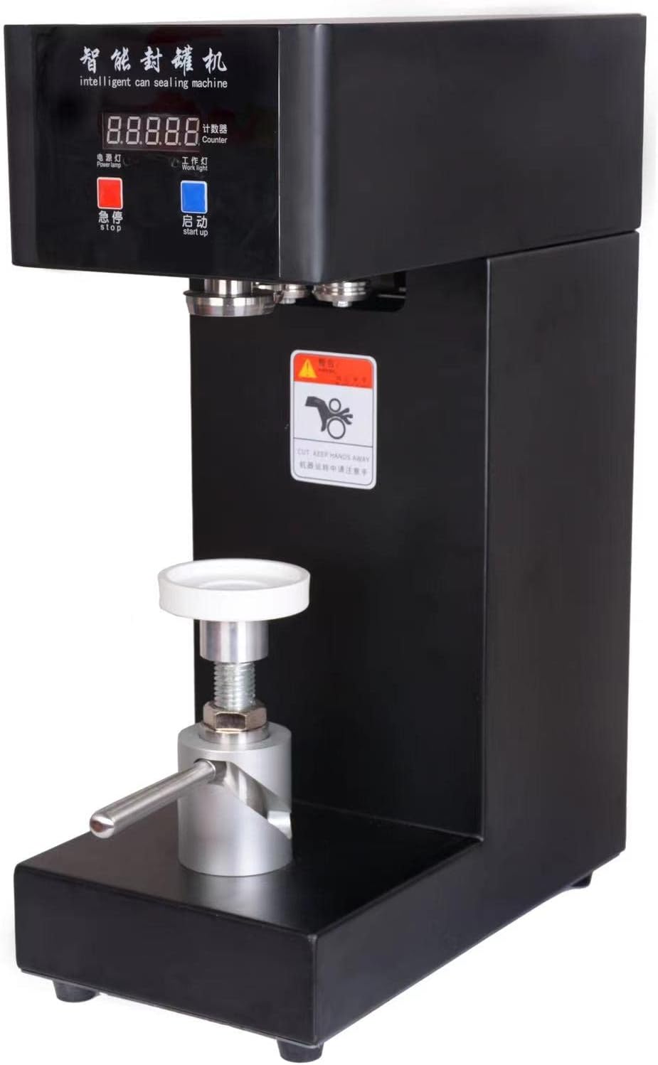 Kolice Commercial Automatic Can Sealer Machine, Can Seamer, Can Seaming Closing Capping Machine, Cup Sealing Machine, 2.2" Can Dia. for Sealing Plastic/Glass/Tin Bottles with Aluminum Caps