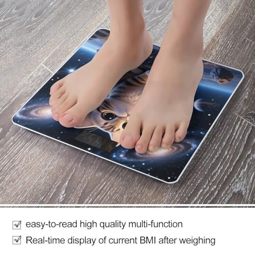 Báscula digital de baño Space Cat and Galaxy miniatura 5
