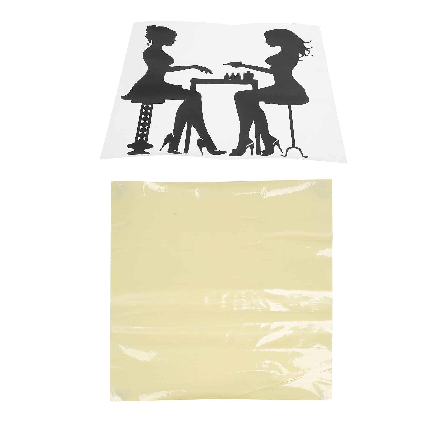 Adesivo Decorativo per Salone di Bellezza Adesivo Parete Impermeabile Durevole Ed Elegante per Saloni di Bellezza Materiale Vinilico in PVC (L)