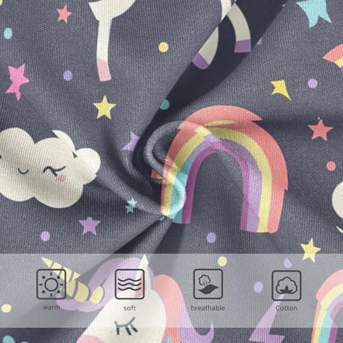 Cute Unicorn Purple Toddler Girl Undies, Panties for Girls, 2T–8 Years3