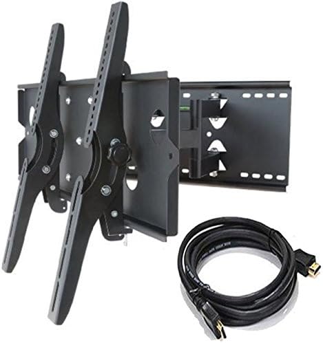 2xhome Full Motion Articulating Swivel Tilt UP Down 55 60 65 70 75 80 85 for Samsung LG Sharp TV