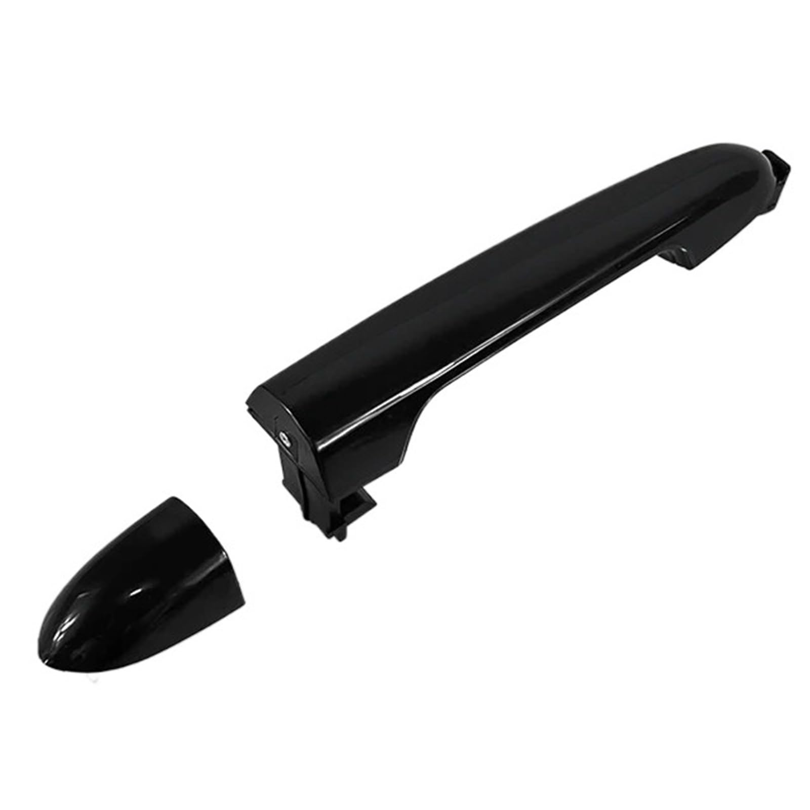 Duhnxuj No Hole Car Door Handle For Kia For Rio 2012-2017 Outer Door Handle Exterior Black 82651-1W010(No Hole)