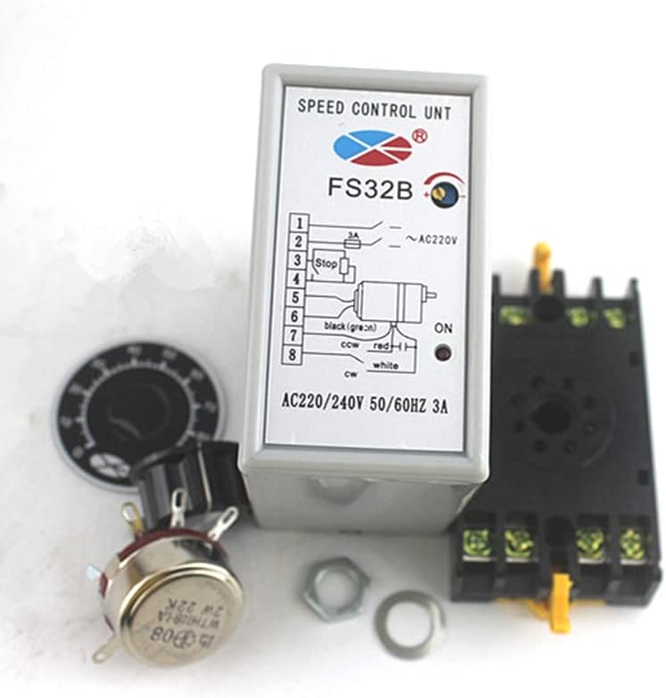 Davitu Motor Controller - Motor Speed Controller 220V AC SS-32 FS32B Single Phase Motor Controller Split Switch Speed Control