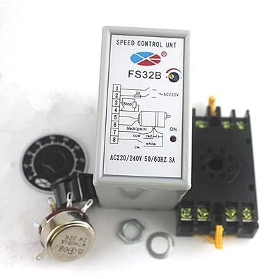 Davitu Motor Controller - Motor Speed Controller 220V AC SS-32 FS32B Single Phase Motor Controller Split Switch Speed Control