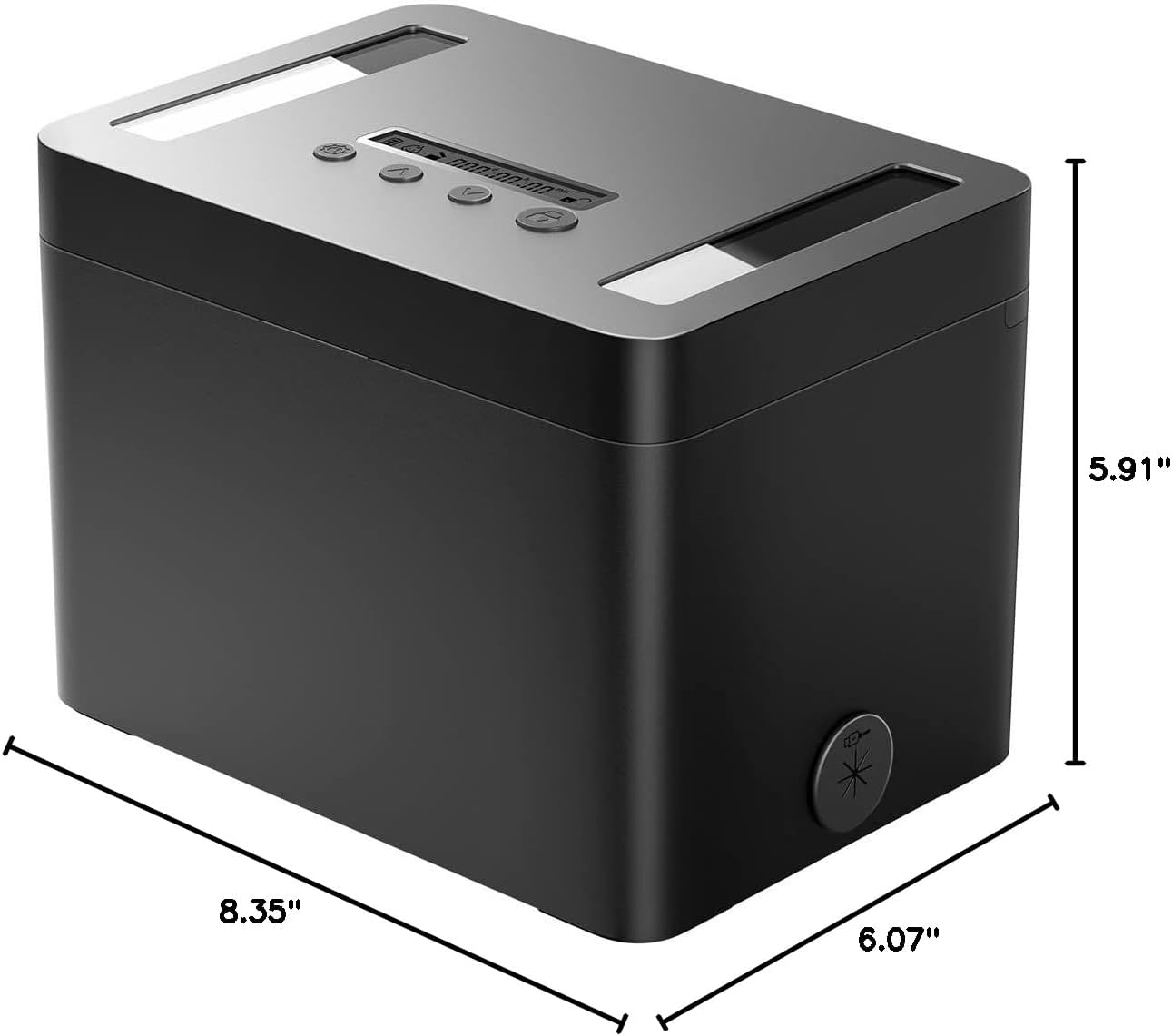 Metal Timed Lock Box with Emergency Unlocking, Phone Locked Box with Timer, Locking Container, Audio Prompt, Self-Control Safe Locker for Cellphone/iPad Mini/Medicine Gift Idea for Men Women