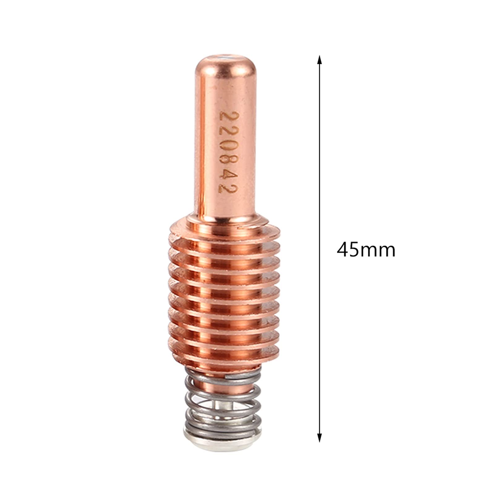 XINLIN Ruderude Elettrodo di consumo al Plasma 5pcs 220842 Ugelli di Taglio Numero di Taglio Tellurium in Rame Adatta per Il Plasma Accessori per Torcia da Taglio