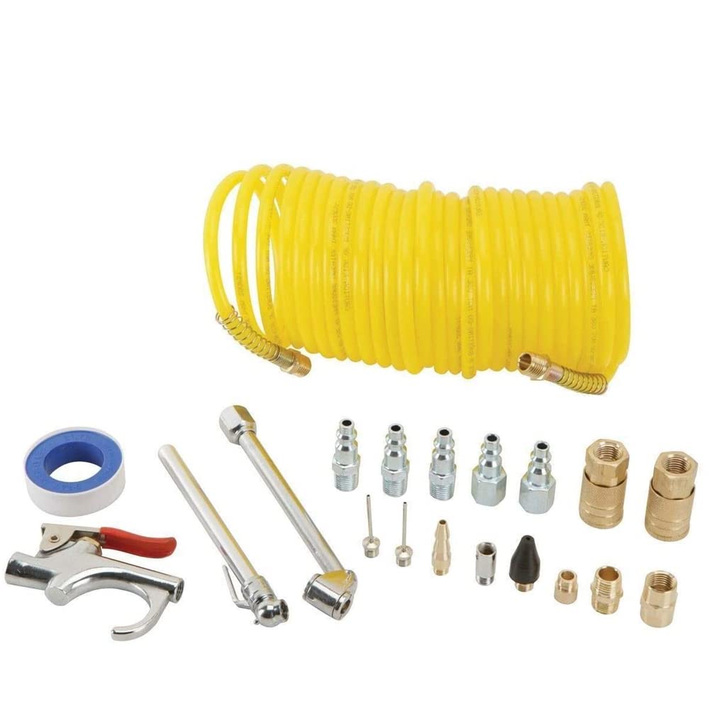 Juego de accesorios para compresor de aire con manguera de aire y pistola de soplado, mejora de la eficiencia con boquilla accesorio para reparación de automóviles